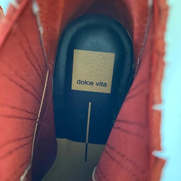 Suede Ankle Boots in Rusty pink - Picture 8 of 11